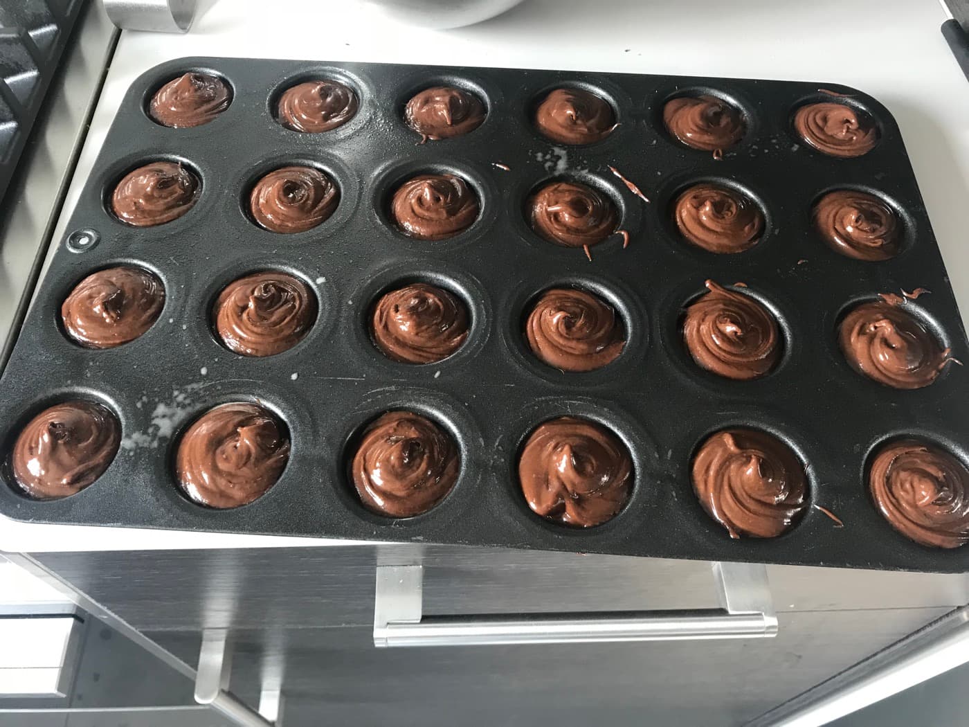 Mini chocolate cupcake
