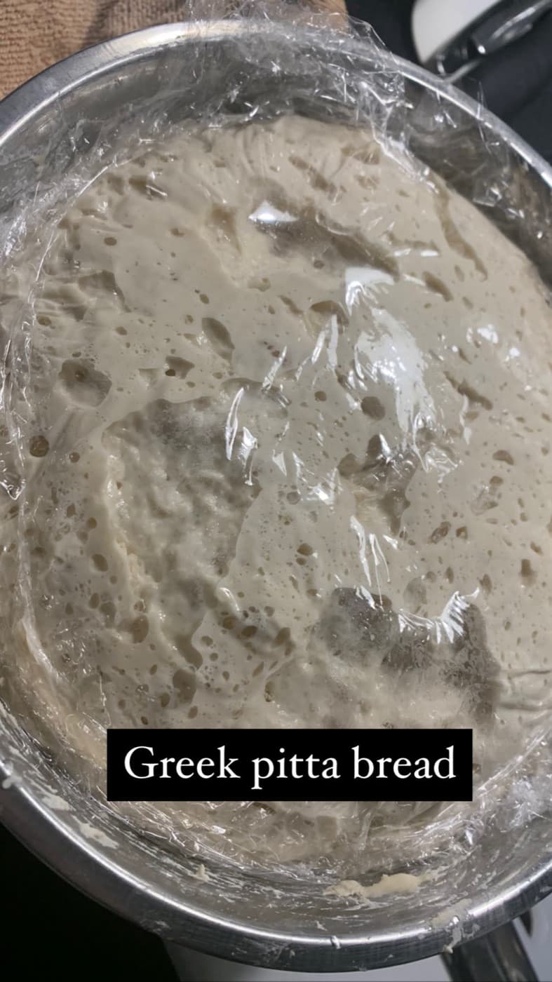 Pitta bread dough
