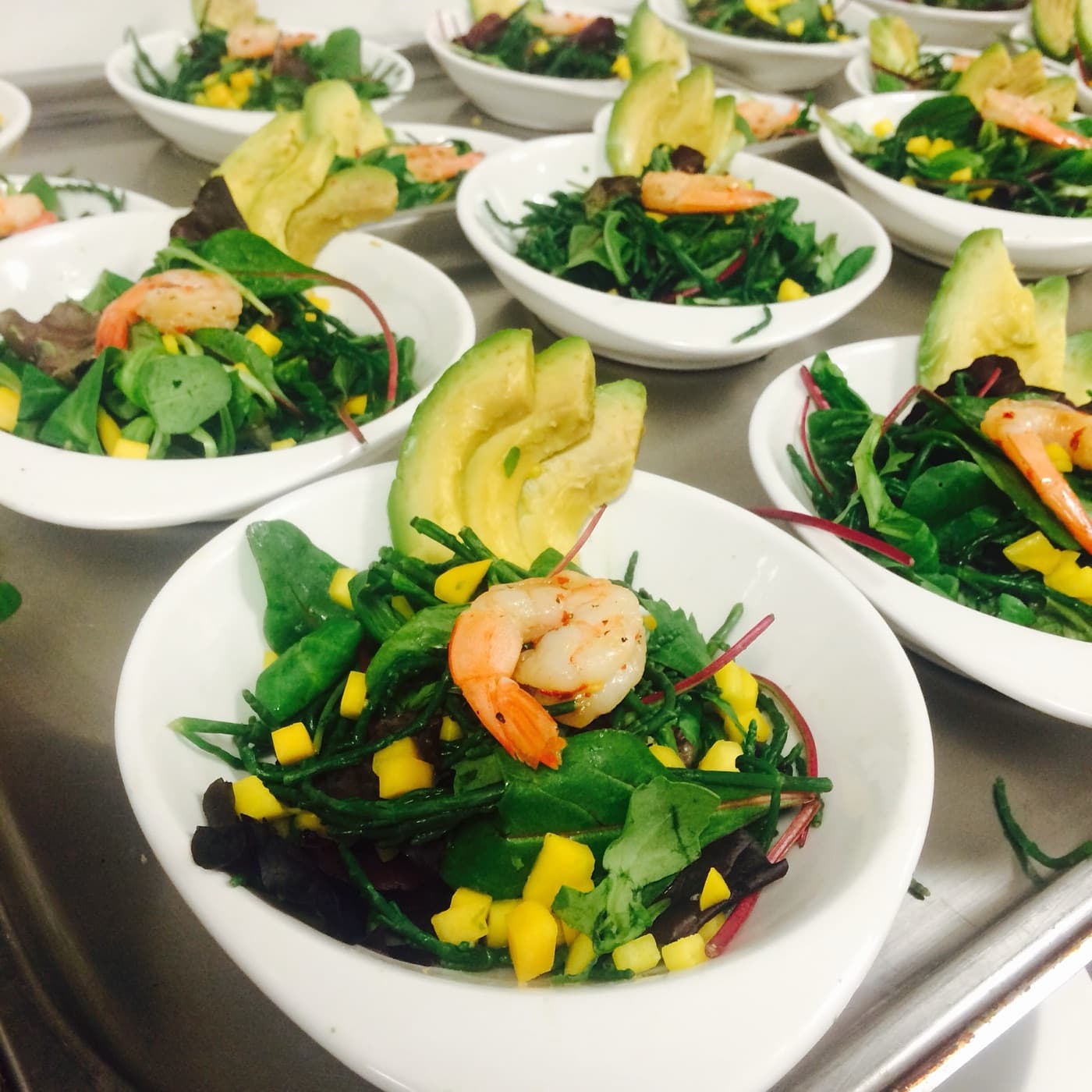 Sweet and sour prawn salad