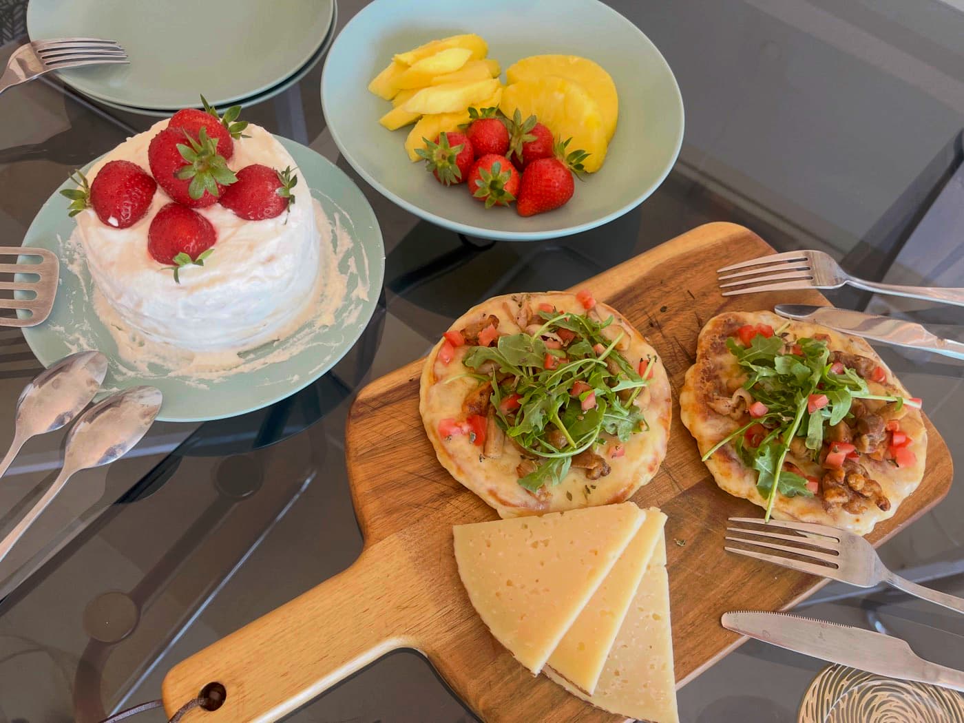 Mini pizza pitta snack