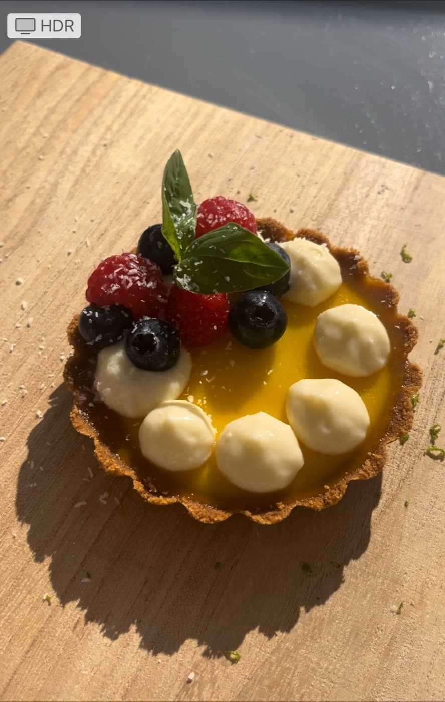Mini passion fruit tart