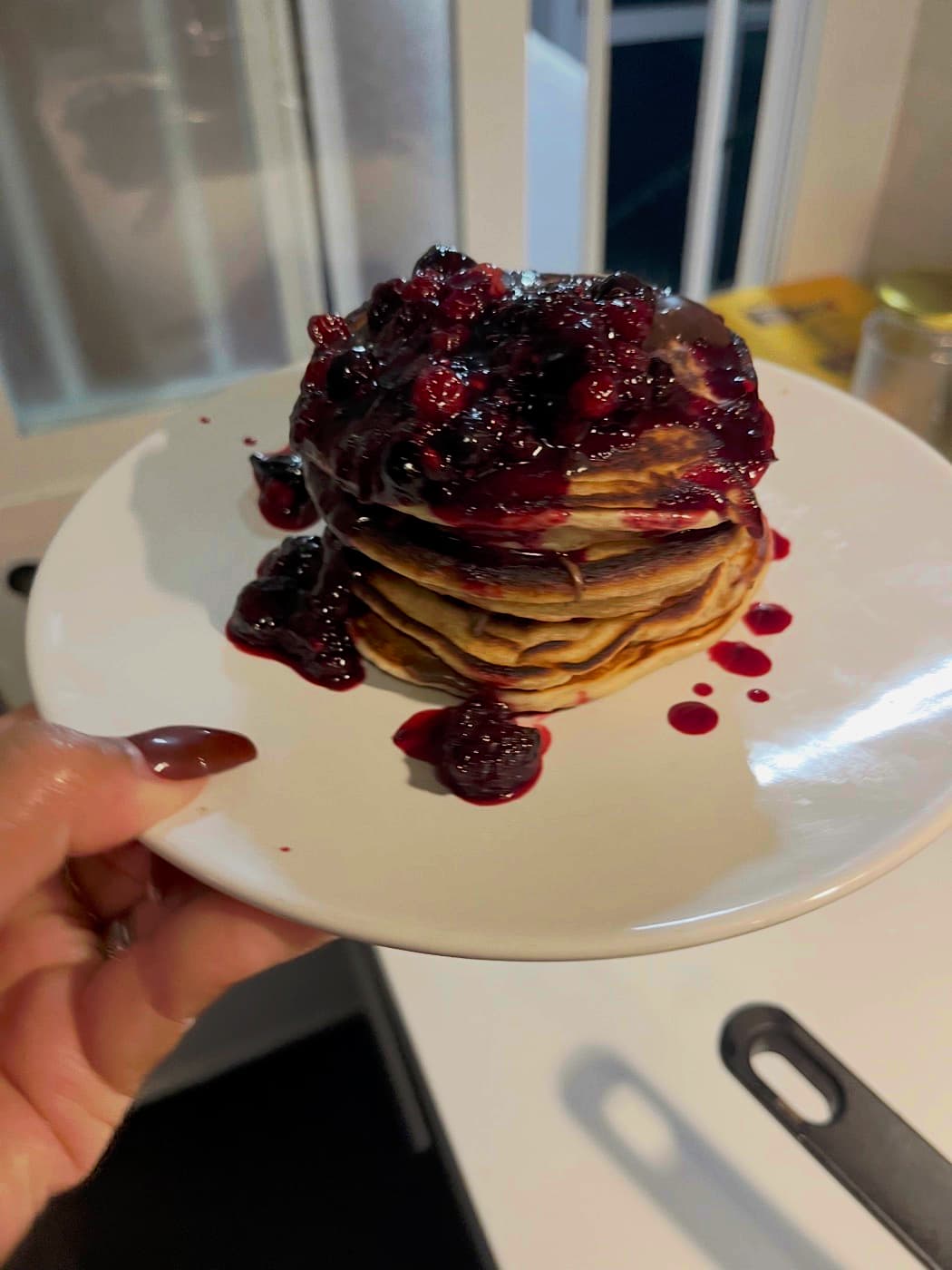 Homemade pancakes
